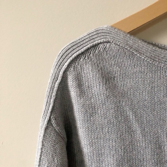 HostPick Wilfred Grey Merino Wool boatneck Sweater - Picture 4 of 10